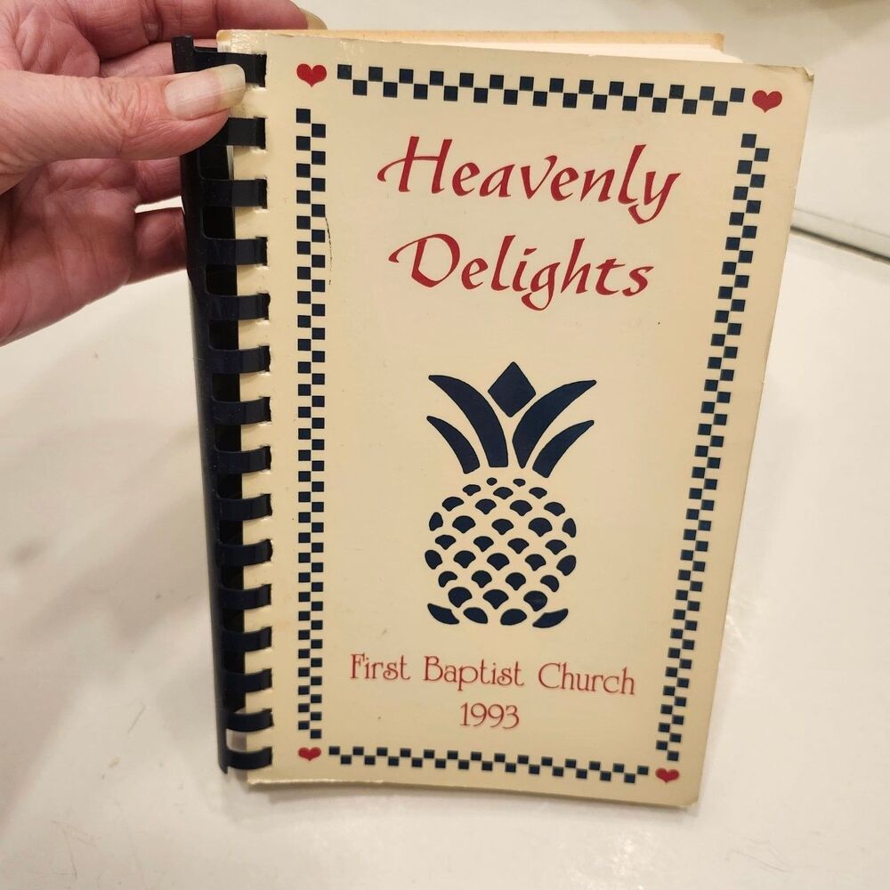 Heavenly Delights Baptist Young Women 1993 Community Cookbook Spiral Bound